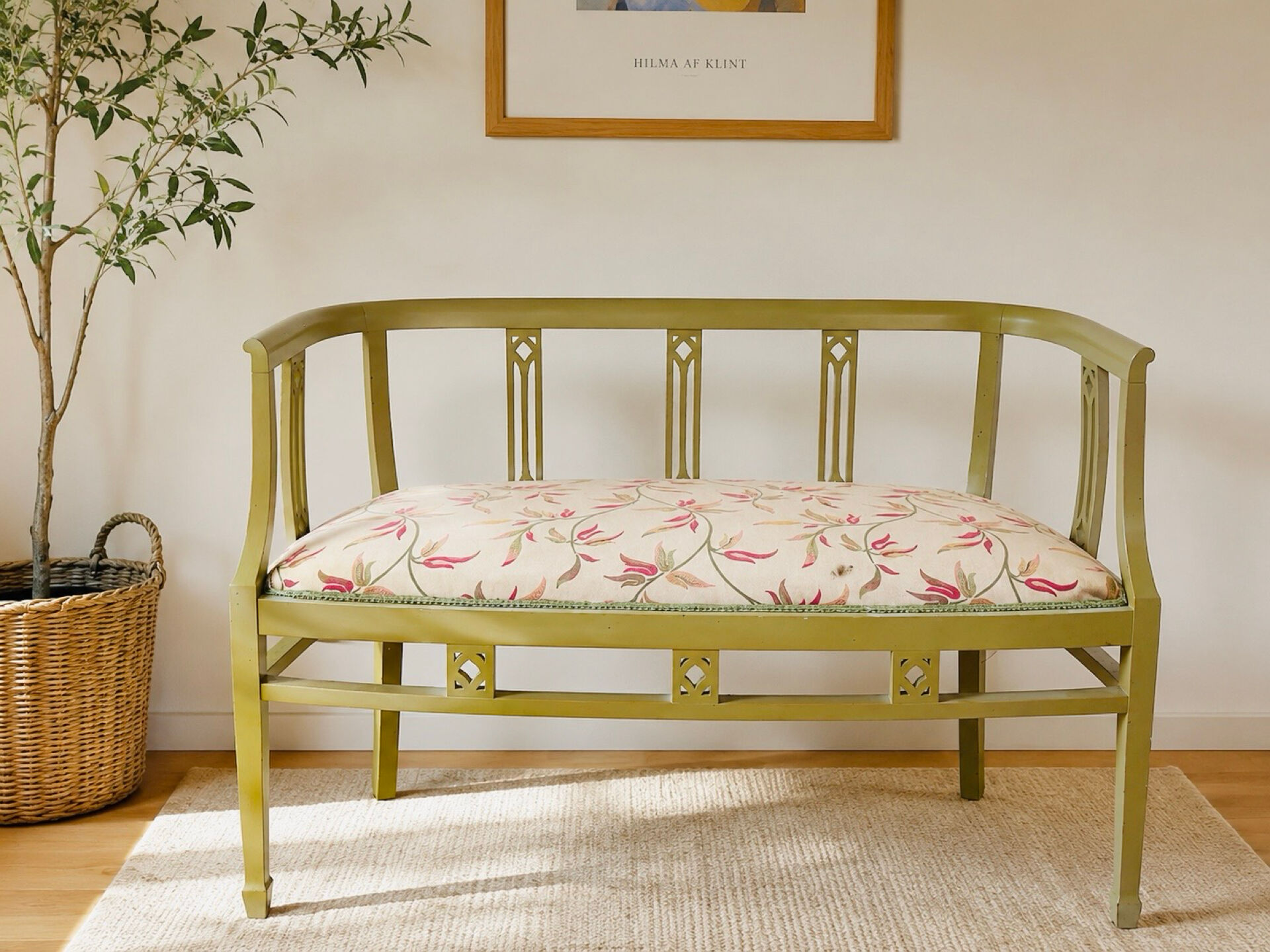 Art Nouveau settee / early 20th century — restored