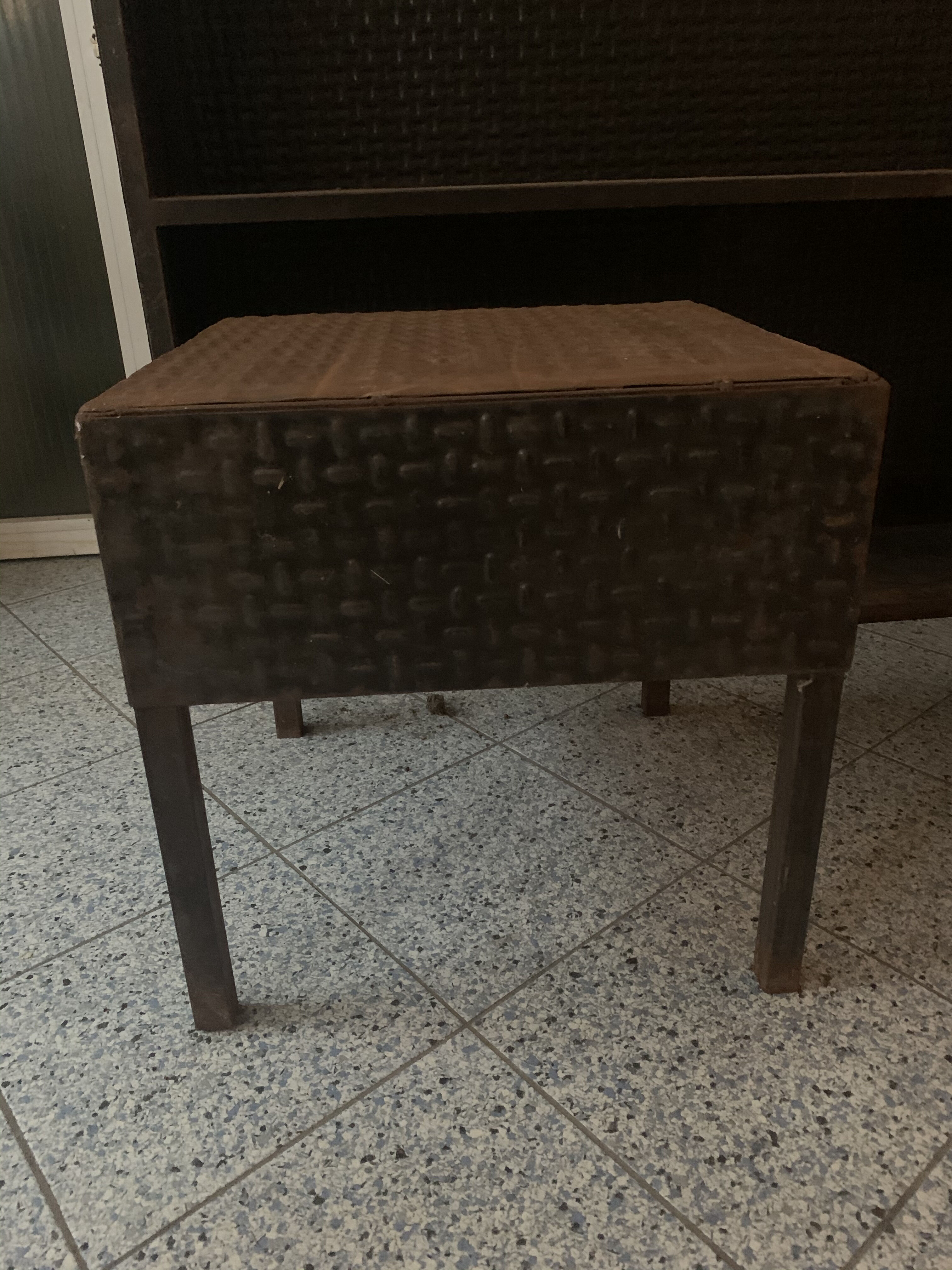 Pair of sofa tips vintage industrial metal