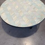 Table basse en zellige marocain 100x40 cm