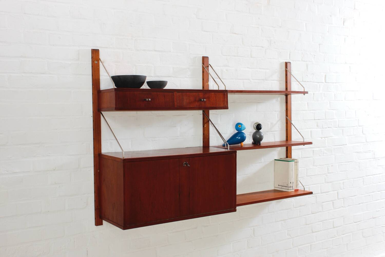 Vintage Teak Regal Danish Design Mid Century 60er 70er