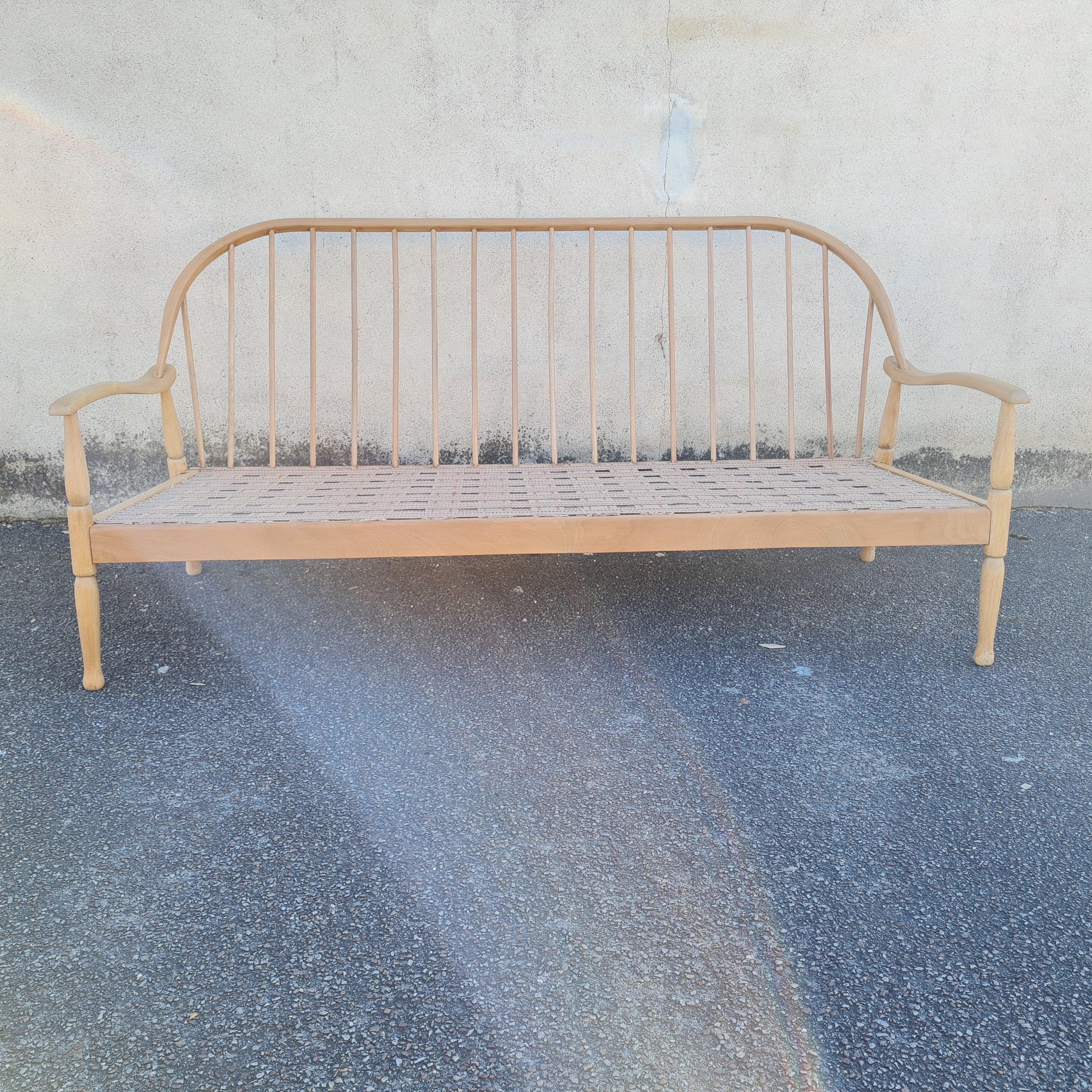 Sofa Ercol 3 place in light wood
