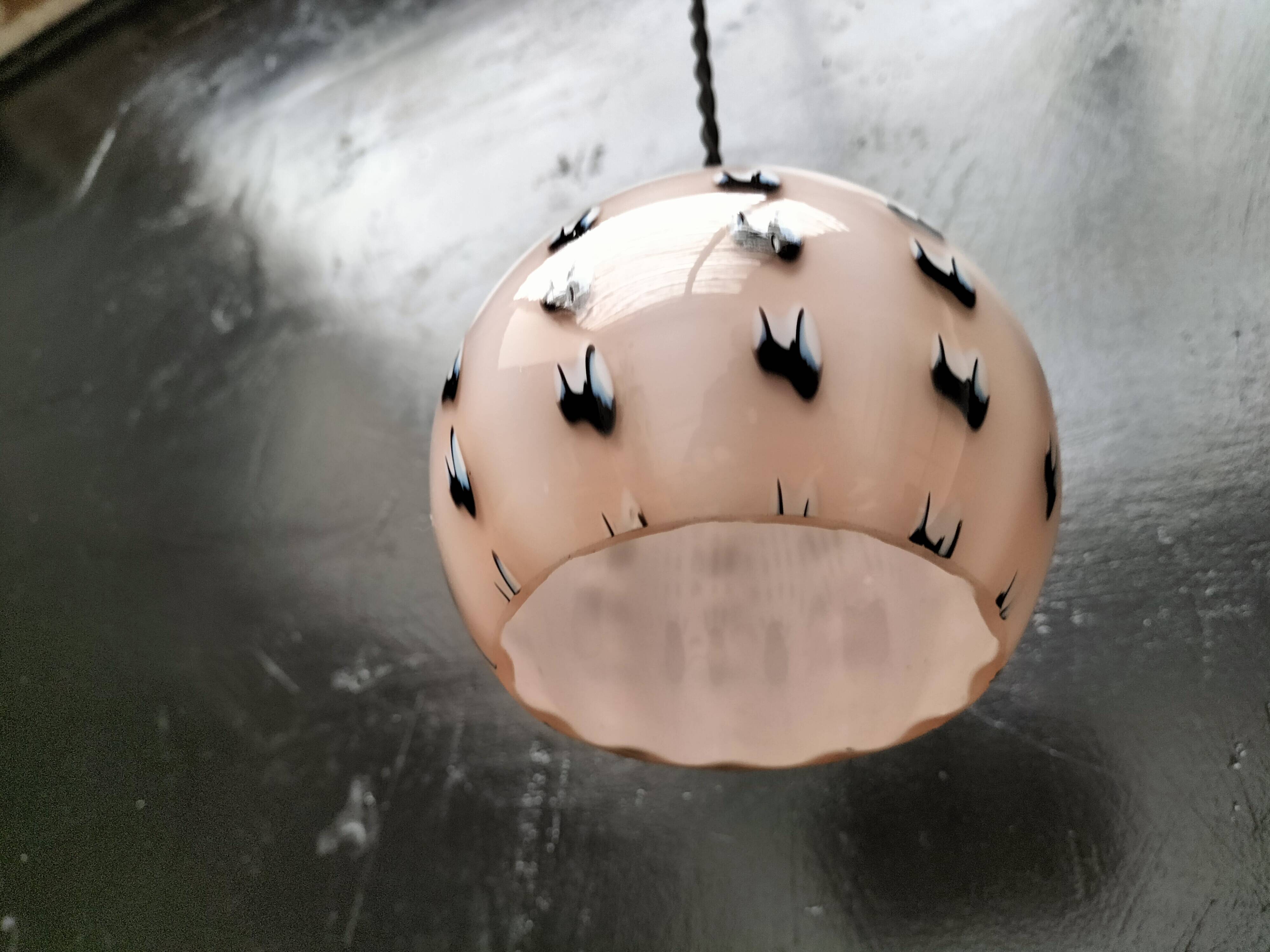 Opaline pendant light