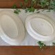 Pair of antique oval earthenware dishes from Choisy-le-Roi