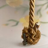 Opaline pendant light hand painted and signed