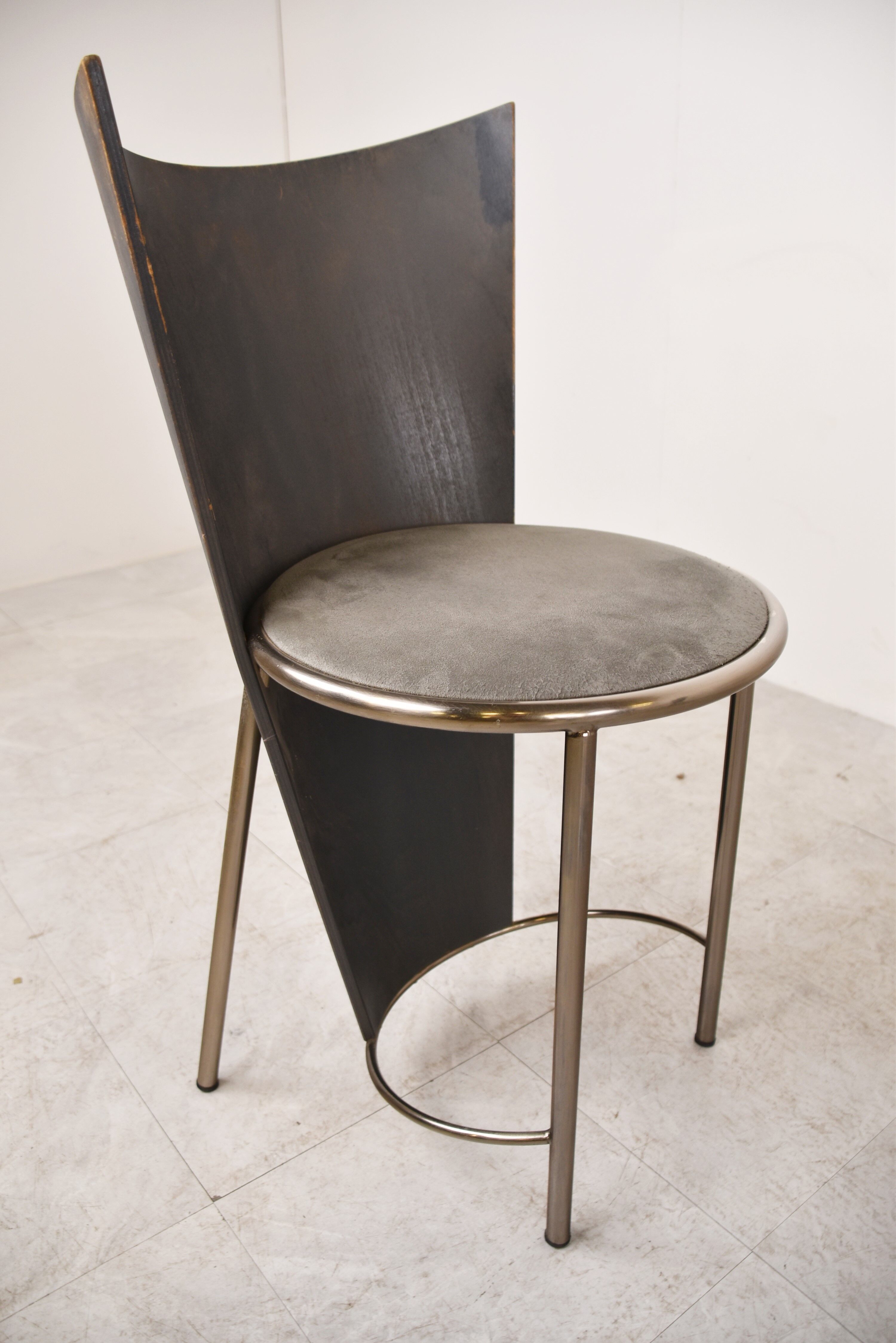 Vintage dining chairs by Frans Van Praet, set of 4