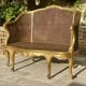 Louis XV Style Gilded Wood Bench