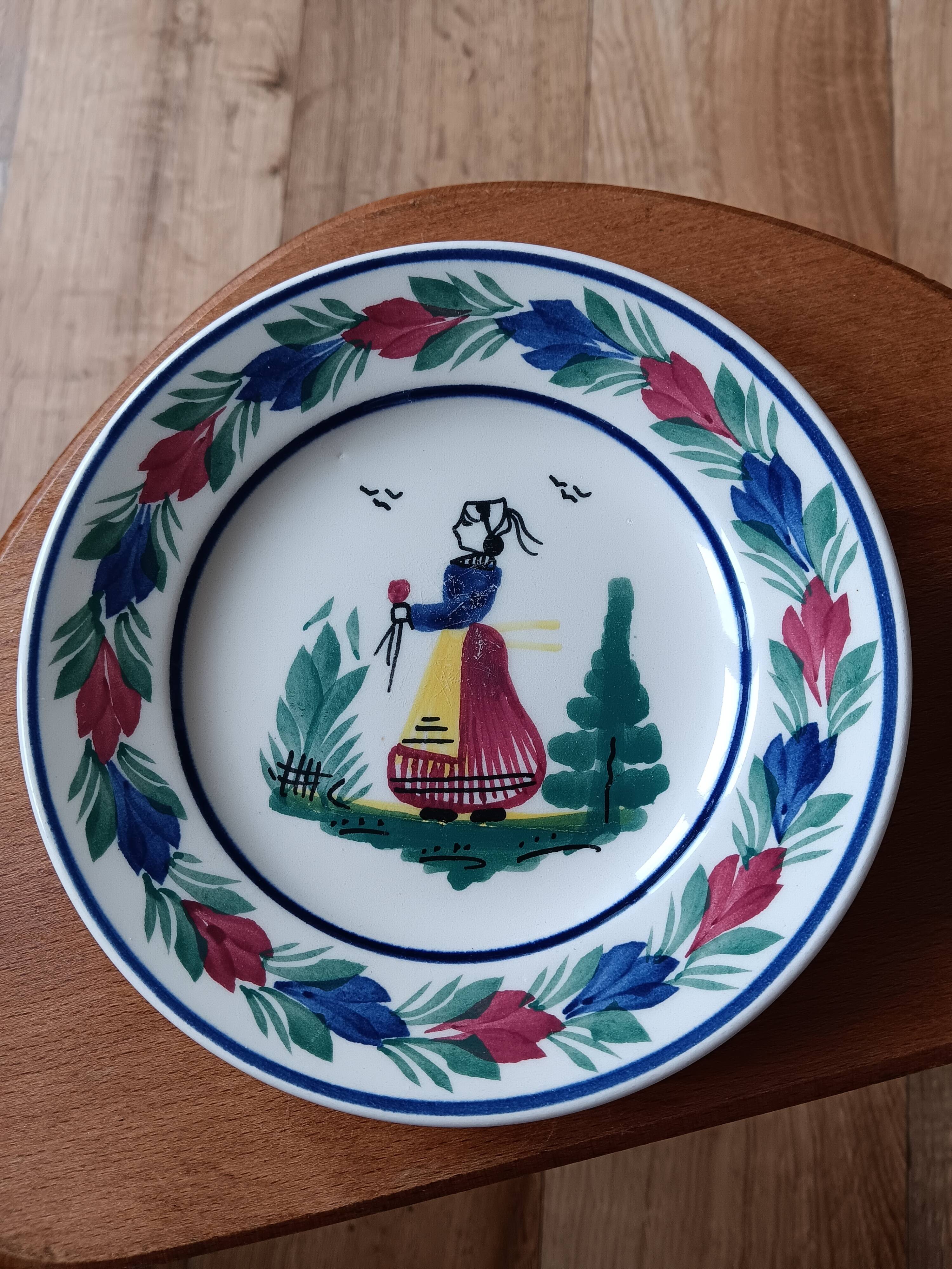 Small plate HB Quimper