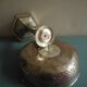 vintage centre table cup silver-plated art deco French silver metal cup