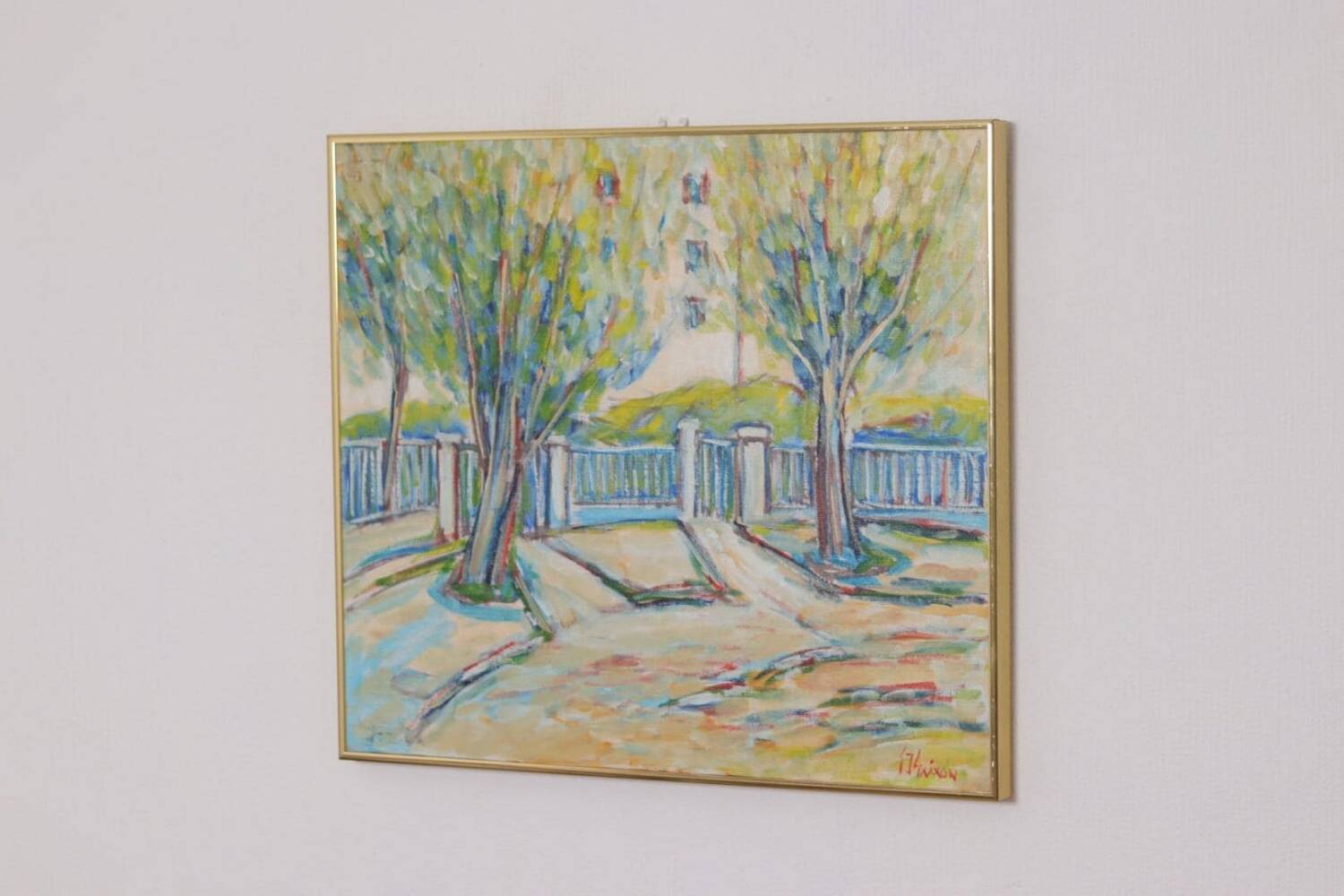 Swedish Oil on Canvas – “Sapri, Italy” by Gunnar Ingemar Erixon