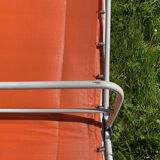 Vintage sun lounger - deckchair with floral decor