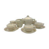 Vintage coffee service, Ceranord, St Amand, France - 1950s