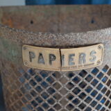 Old paper bin on rue Montrouge