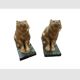 Paire de serre livres ours en régule,  22cms de H