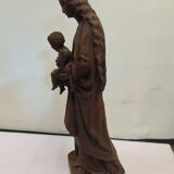 statue of the holy virgin in cast iron