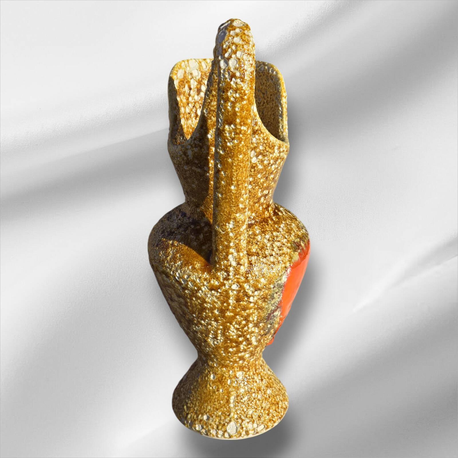 Fat Lava Pitcher French Vallauris Vintage 1950