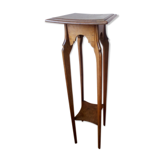 Old oak saddle in "neo-gothic" early 20th century.