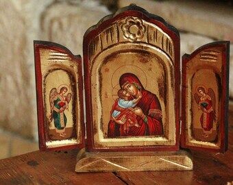 Byzantine icon triptych
