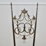 Chaises d'appoint chiavarine style régence hollywood en laiton et velours, set de 2