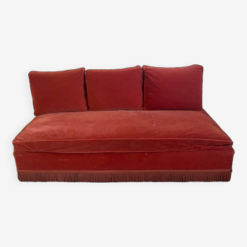 Banquette daybed vintage velours