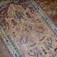 Handmade antique prayer Persian Kerman Lavar rug 90cm x 146cm 1880s