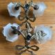 Set of 2 golden knot sconces