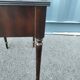 Pair of bedside tables side tables old leather top style louis xvi