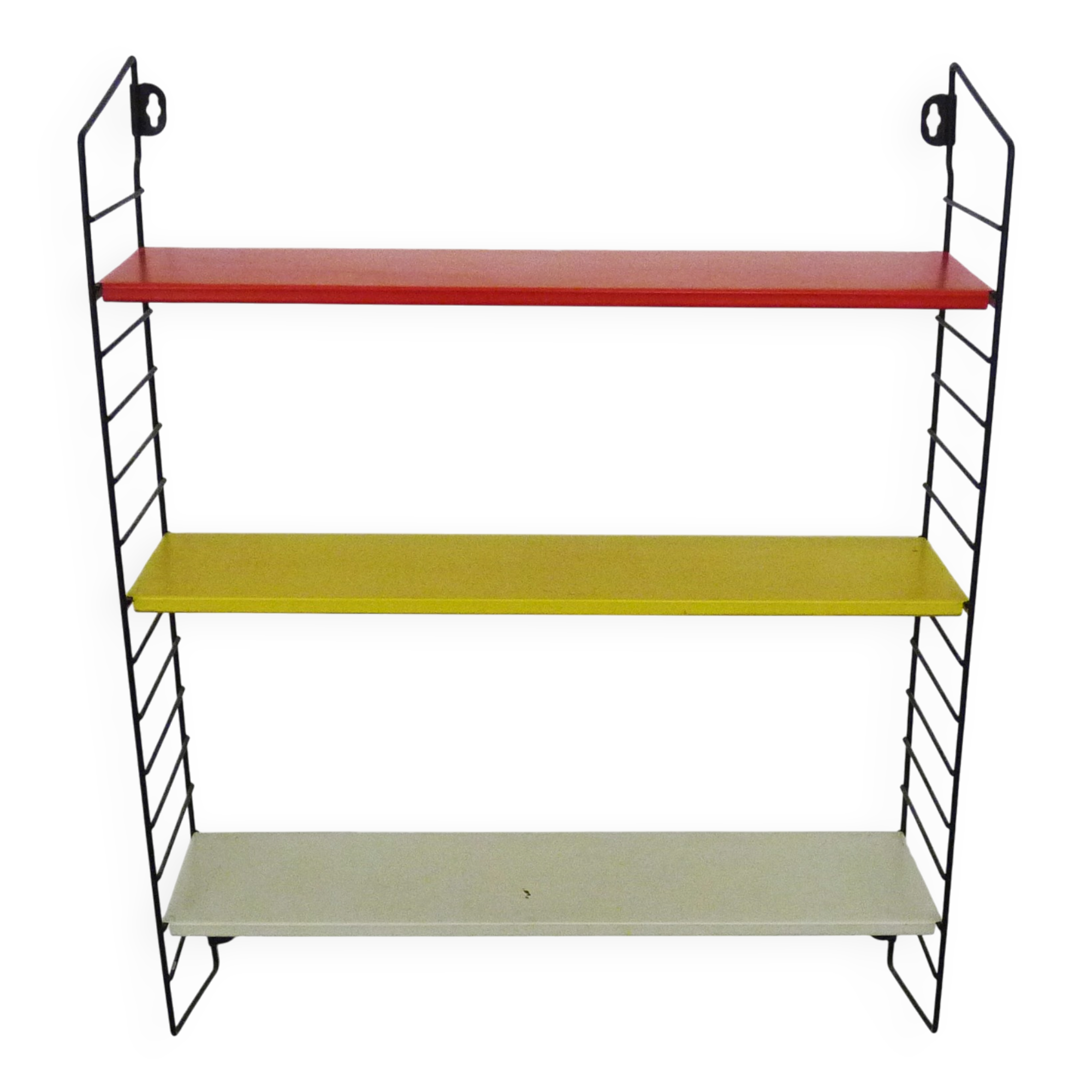 Vintage design shelf String Tomado Holland by Adriaan Dekker, Pilastro.