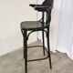 Black Vintage Bentwood Bar Chair in Thonet Style, Mid-Century 1970s