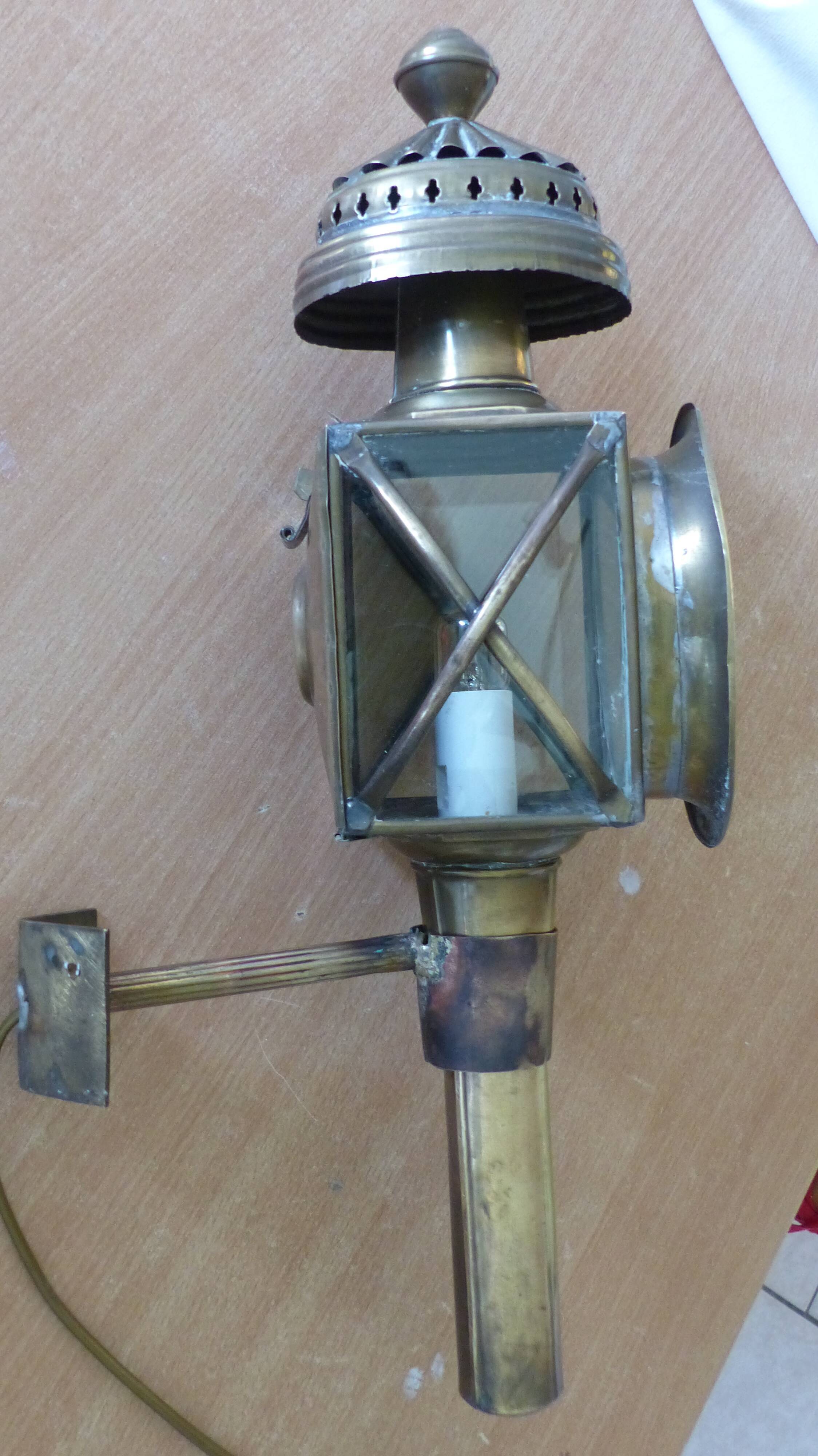 Old carriage lamp