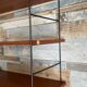 Vintage teak and metal shelf from the 60s