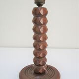 Solid wood lamp foot "diamond tip" years 40-50