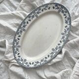 Oval ironstone dish “Hazelnuts” U&C Sarreguemines