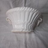 White faience basket