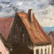 Oil on vintage panel