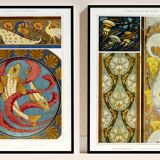 Set of two Art Nouveau posters