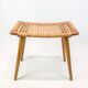 Stool - Teak - Cane weave - Danish design - 1960s.