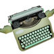 Hermes Baby green sage typewriter