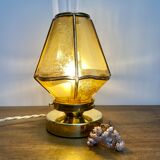 Lampe à poser globe vintage en verre