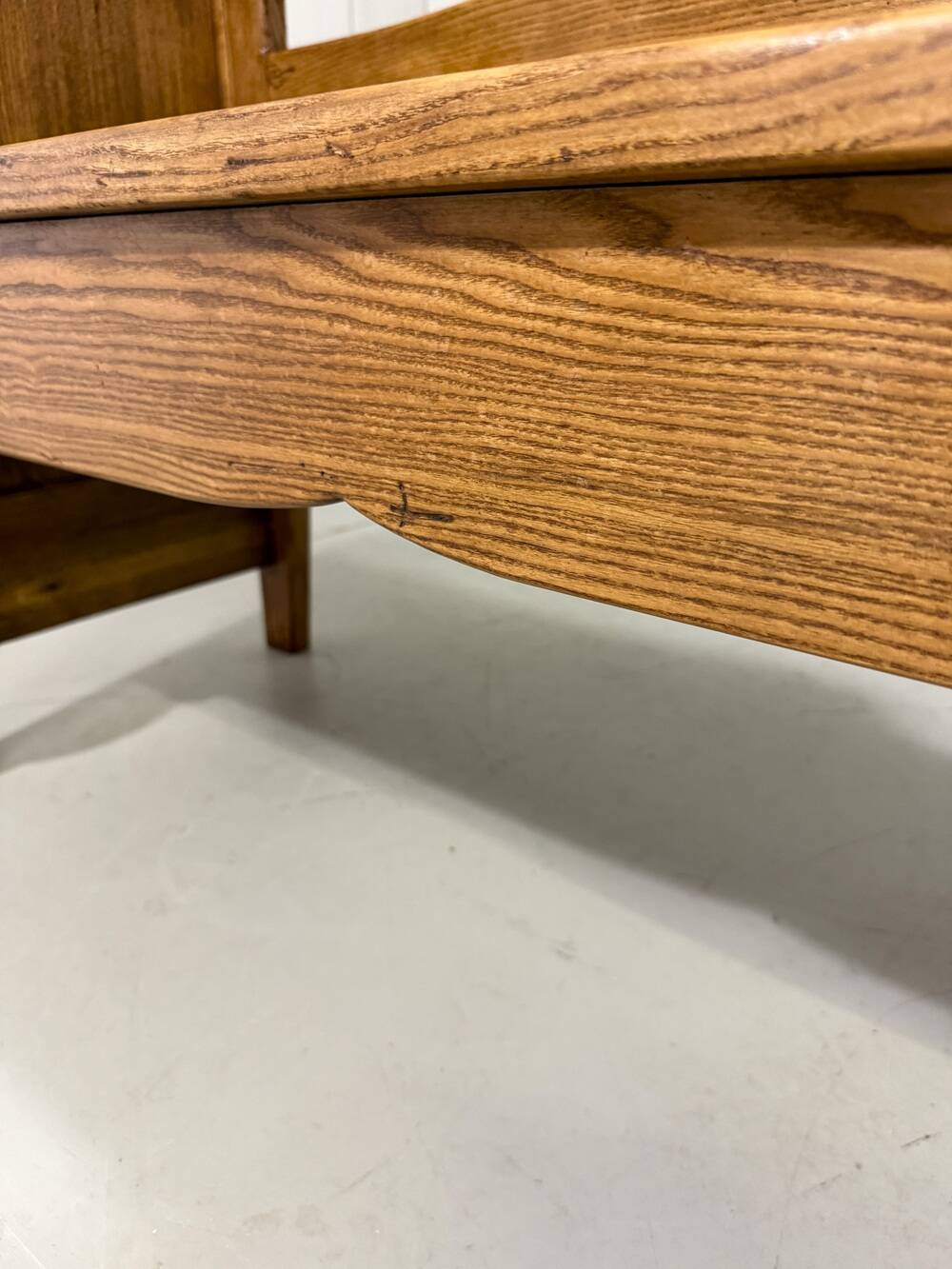 Antique oak bench in Biedemeier style 1860-1900