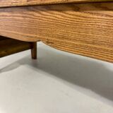 Antique oak bench in Biedemeier style 1860-1900