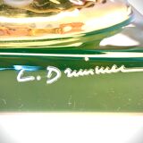 Lamp year 70 ceramic signature Louis Drimmer