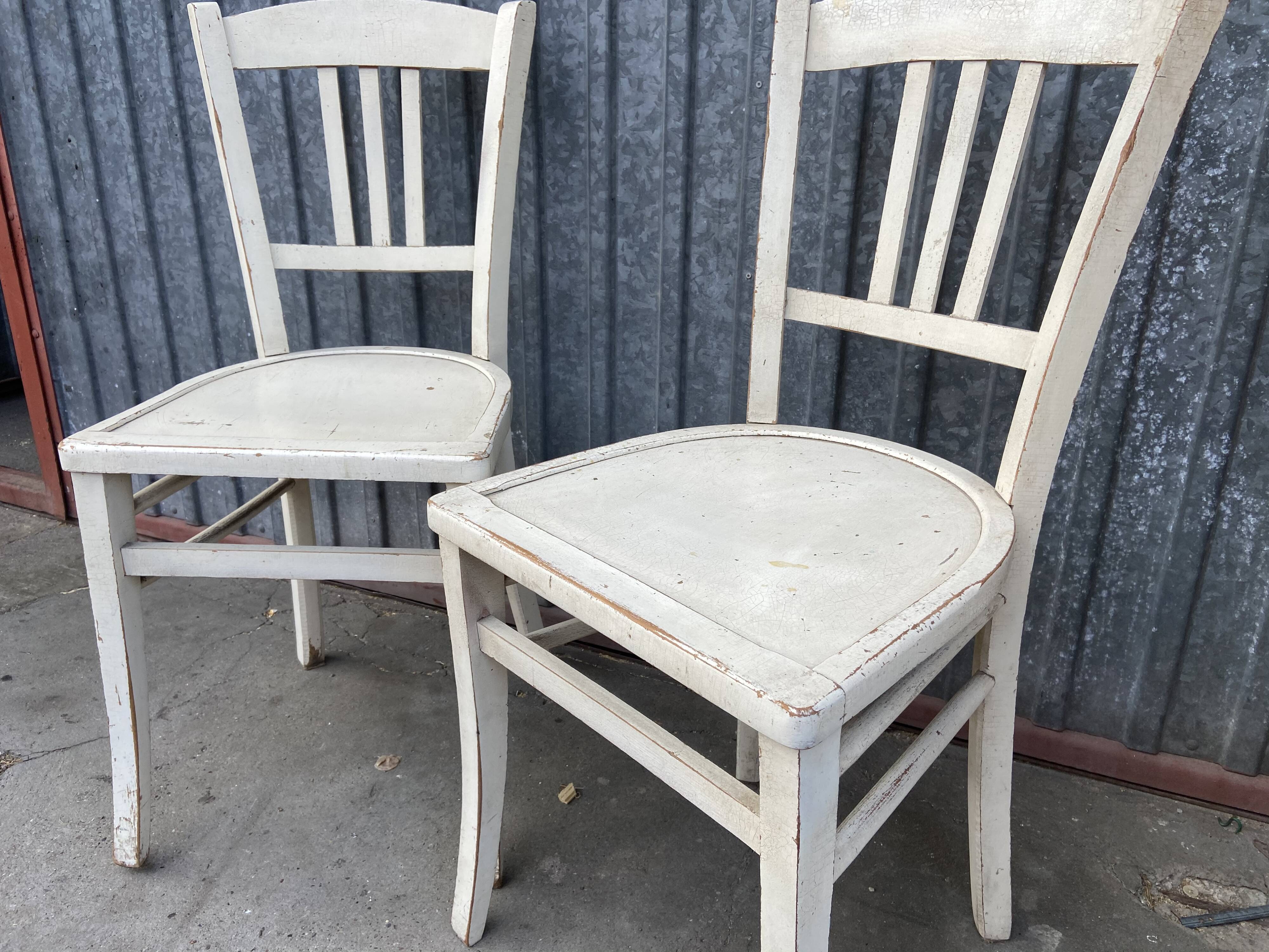 2 vintage bistro chairs