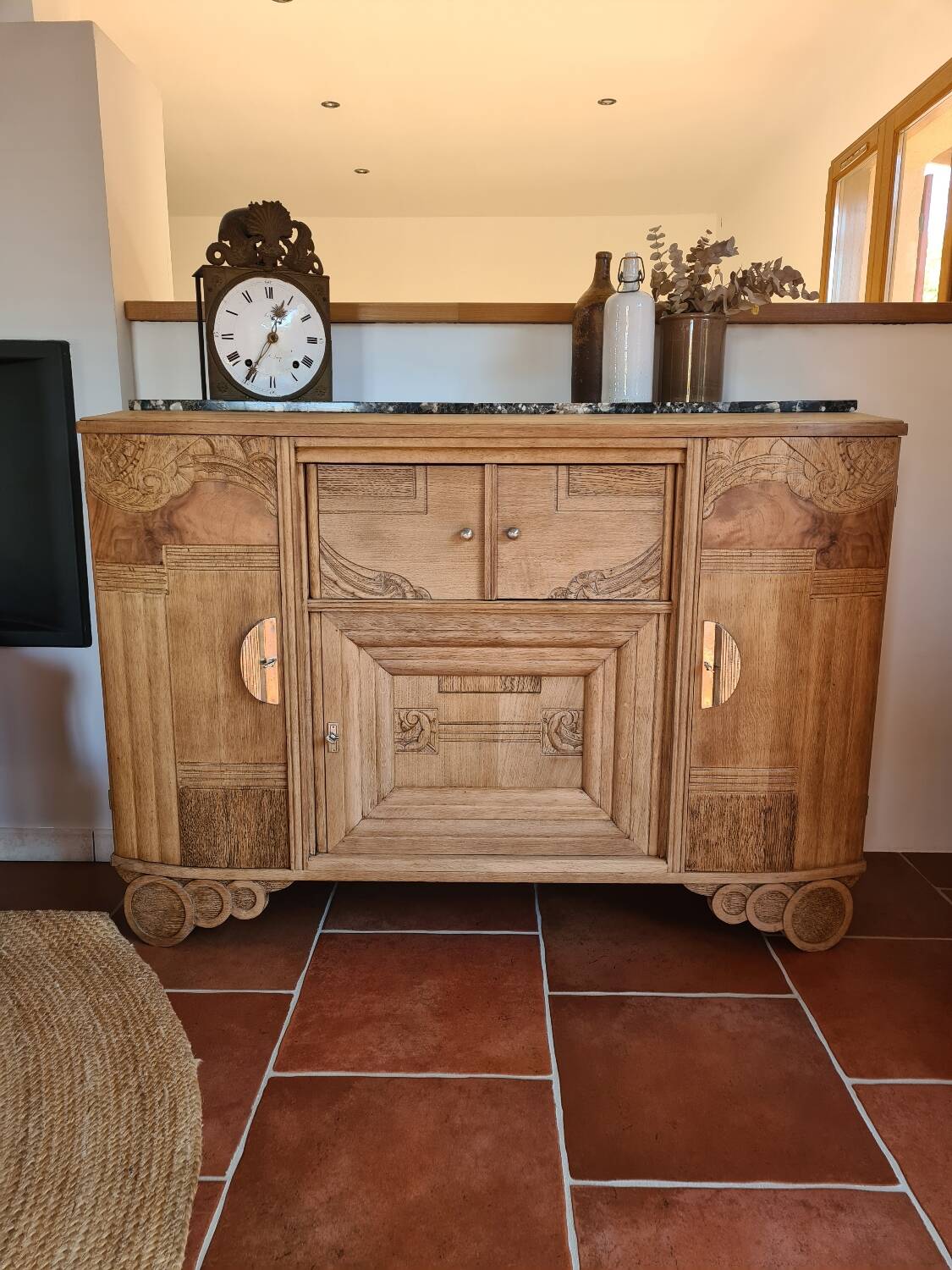 Art Deco oak sideboard