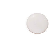 Large Italian glossy white acrylic minimalist pill flush mount ceiling fixture lamp. 1960s
