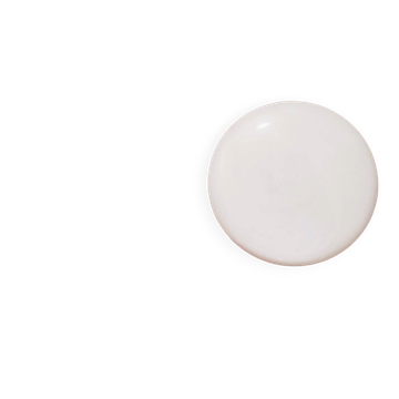 Grand luminaire de plafond à montage encastré en acrylique blanc brillant minimaliste italien. Années 1960.