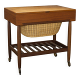 Teak sewing table by Ejvind A. Johansson