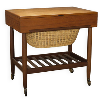 Teak sewing table by Ejvind A. Johansson