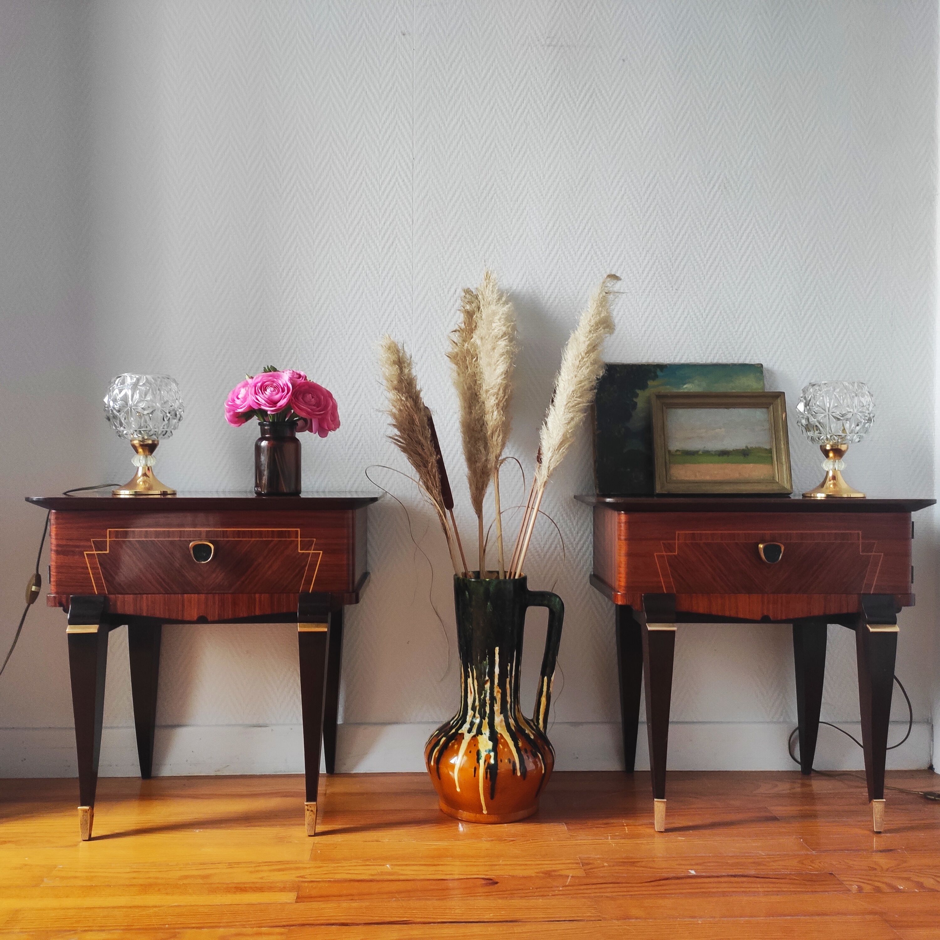 Pair of vintage bedside tables