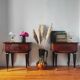 Paire de tables de chevet vintage