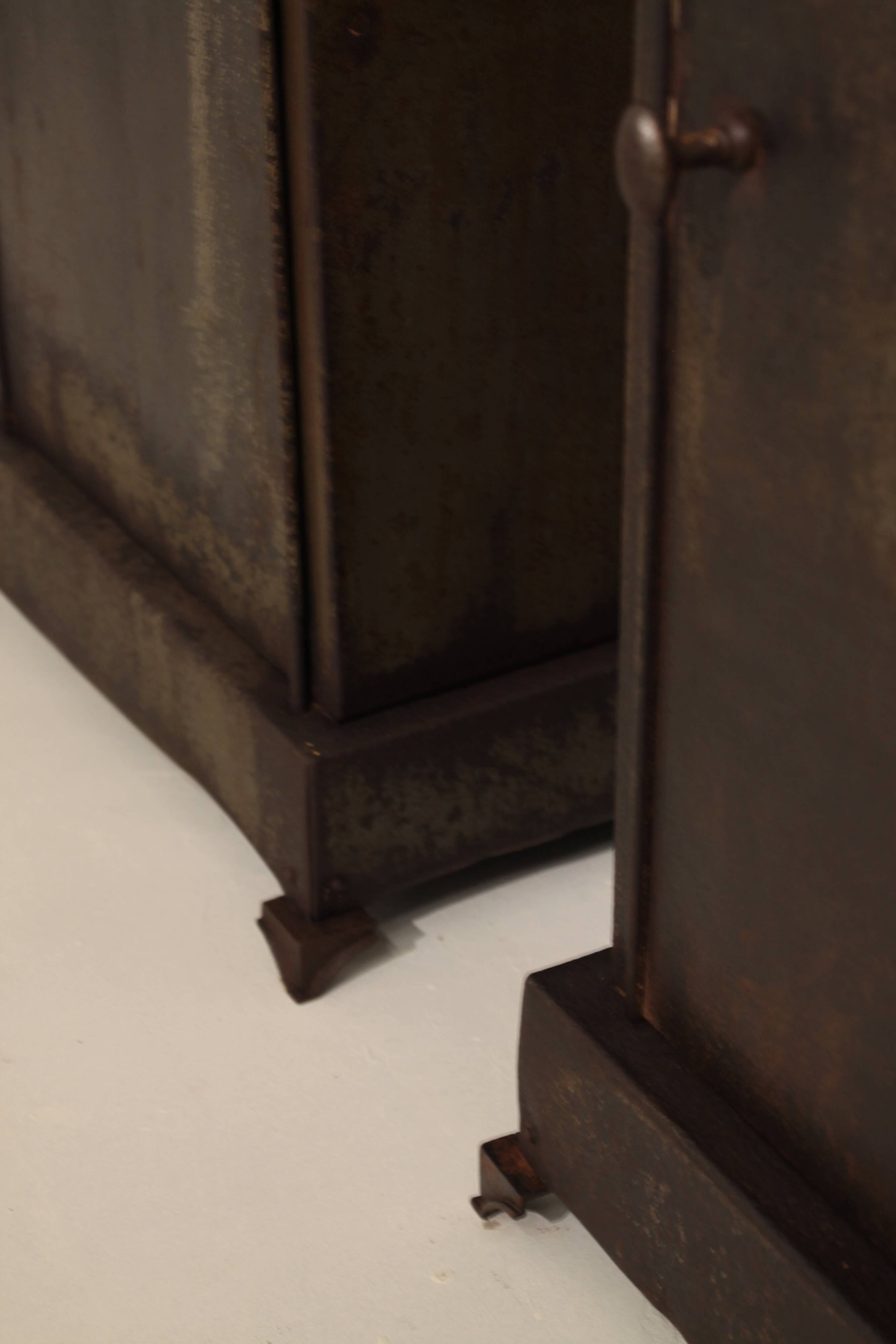 Pair of metal furniture in Louis-Philippe style